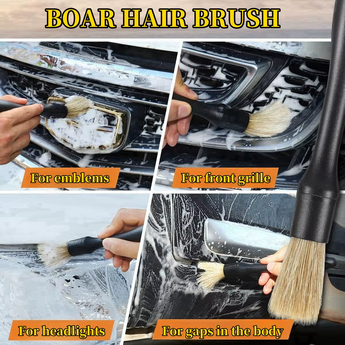 5-Piece Interior Detailing Brush Set