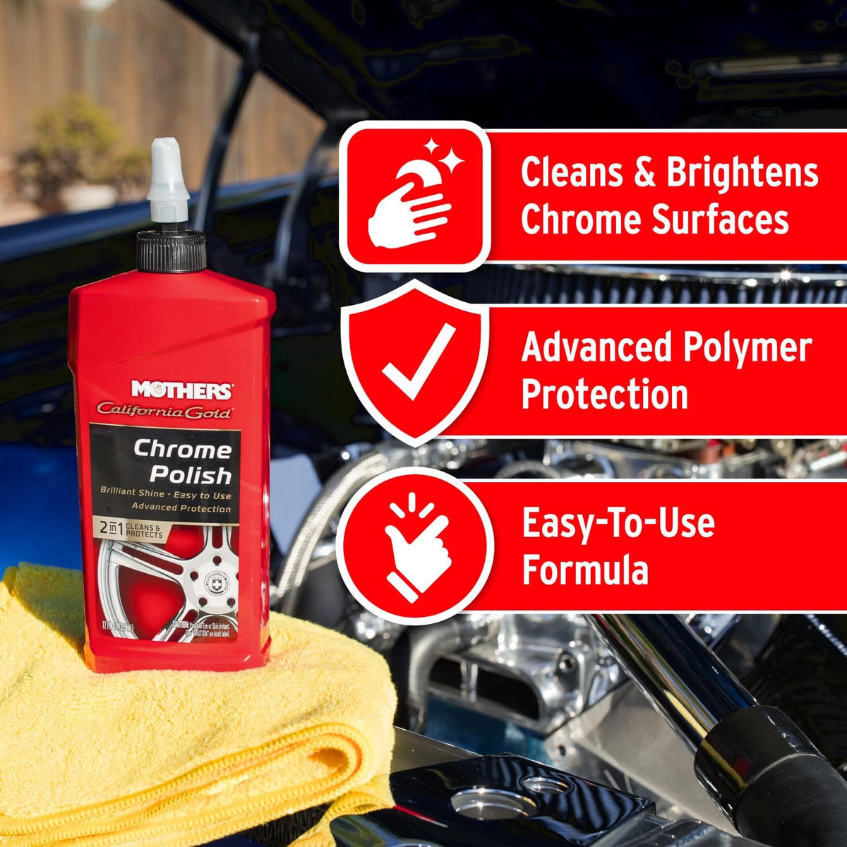 New  California Gold Chrome Wheel Car Care Auto Glass Polish 355Ml 05212 | 05212