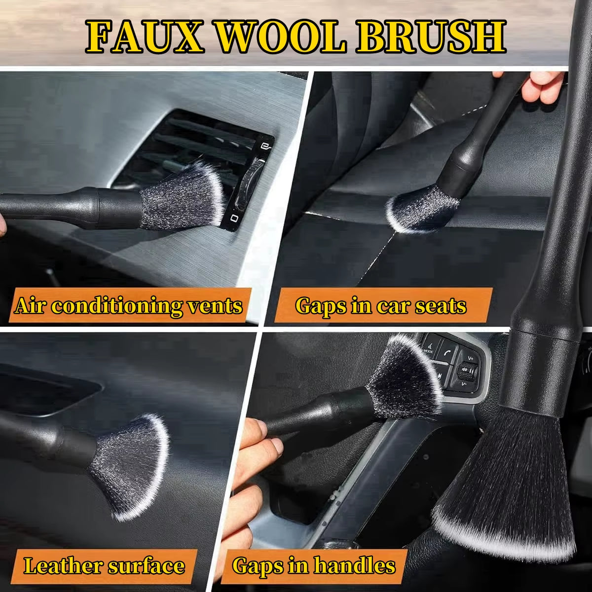 5-Piece Interior Detailing Brush Set