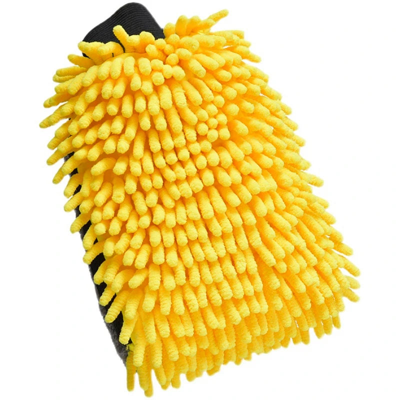 Large Microfiber Car Wash Mitt Waterproof Chenille Gloves Thick Car Cleaning Mitt Wax Detailing Auto Care Double-Faced Glove