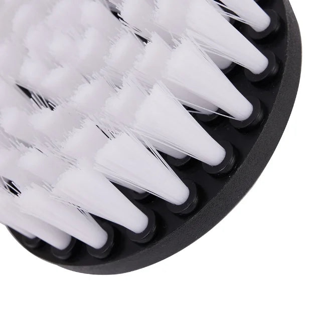 1PC Soft Drill Brush Attachment for Electric Scrubber - Carpet Leather Upholstery Car Tire Cleaner Accessory