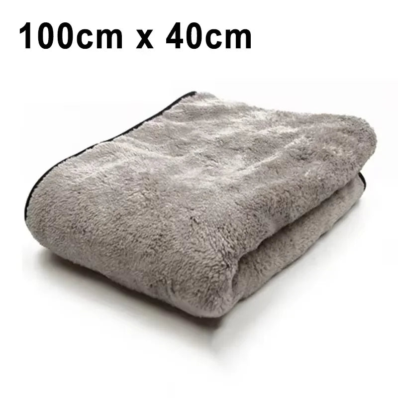 Large Microfibre Car Drying Towel — 100 × 40 cm