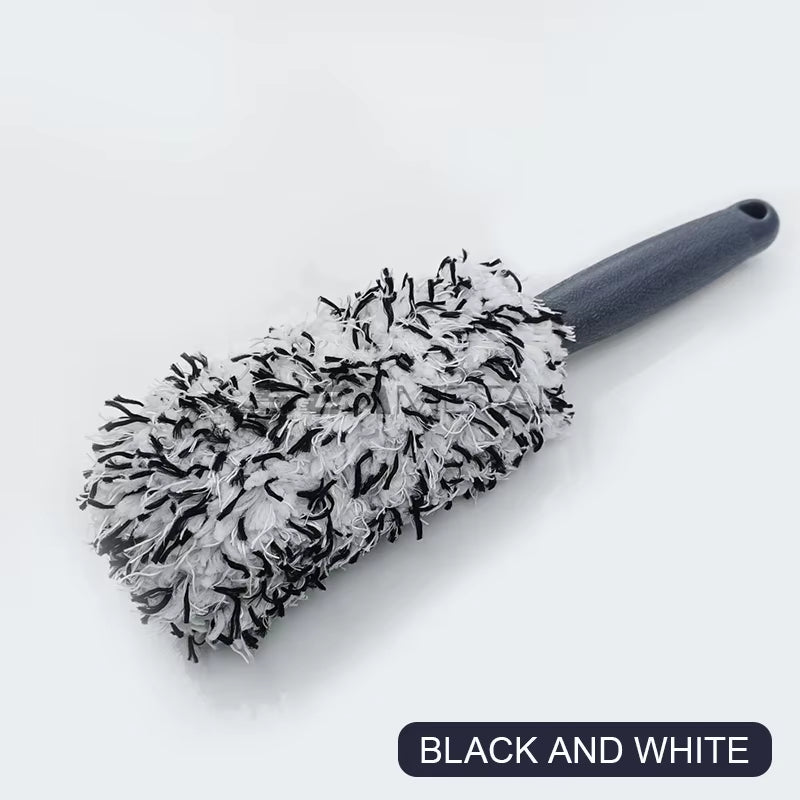 Portable Car Wheel and Tire Rim Cleaning Brush for Detailing and Dust Removal