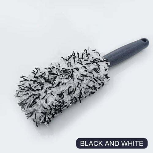 Portable Car Wheel and Tire Rim Cleaning Brush for Detailing and Dust Removal