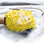 Large Microfiber Car Wash Mitt Waterproof Chenille Gloves Thick Car Cleaning Mitt Wax Detailing Auto Care Double-Faced Glove