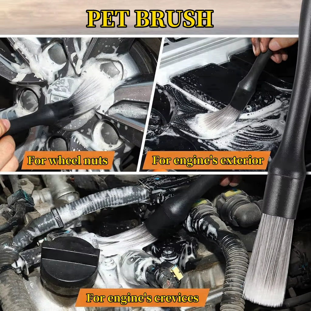 5-Piece Interior Detailing Brush Set
