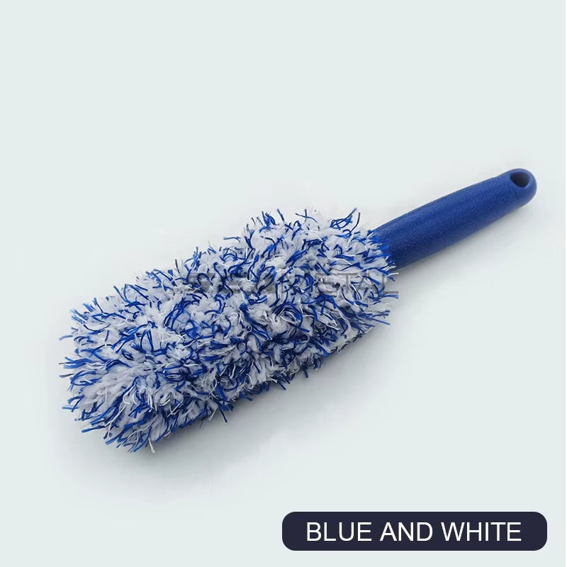 Portable Car Wheel and Tire Rim Cleaning Brush for Detailing and Dust Removal